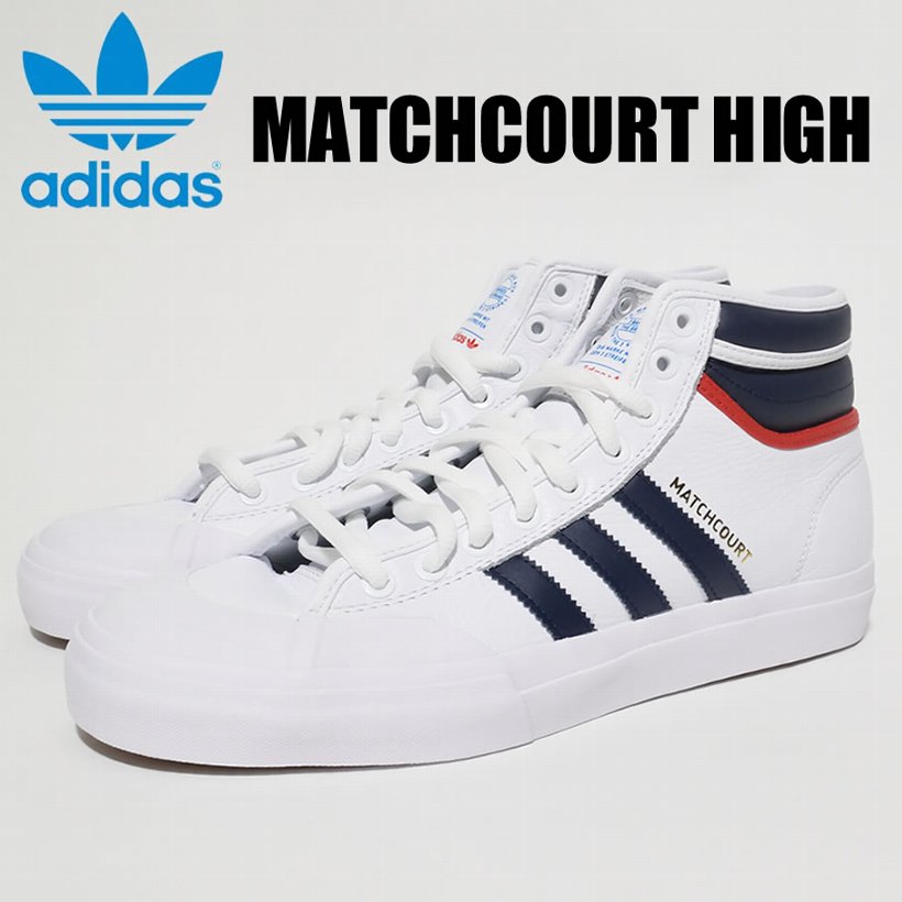 アディダス スニーカー メンズ adidas MATCH COURT HIGH RX 2 BY4136 ホワイト 白 メンズ ファッション