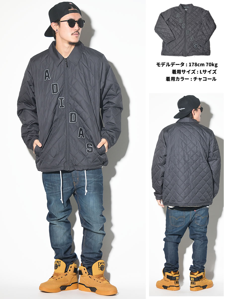 ADIDAS アディダス ナイロンジャケット メンズ キルティング加工 AY8791 B系 ストリート系 ファッション ADJT005