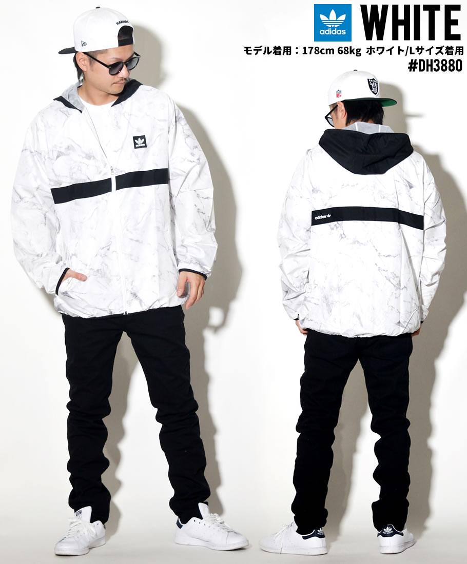 adidas アディダス ウインドブレーカー メンズ スポーツ Marble BLACKBIRD Packable Wind Jacket DH3880