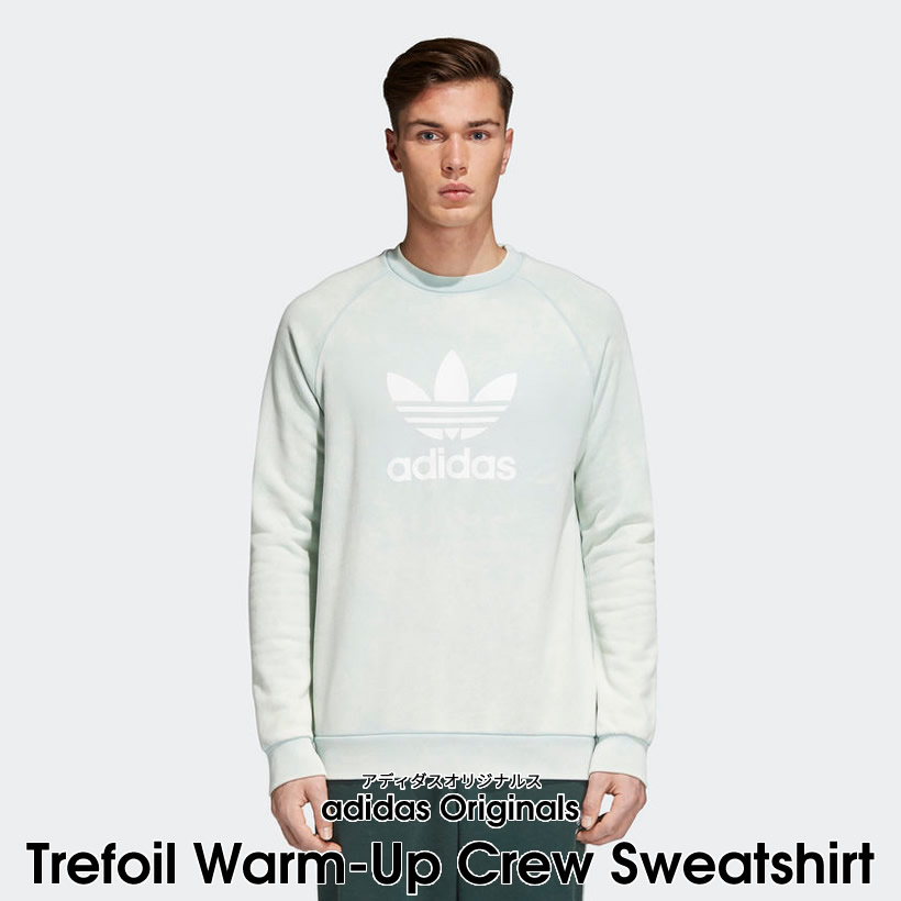 adidas アディダス トレーナー メンズ Trefoil Warm-Up Crew Sweatshirt CW1235 CV8645