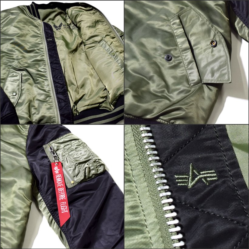 ALPHA INDUSTRIES アルファインダストリーズ フライトジャケット MA-1 メンズ ミリタリージャケット MA1 ブルゾン MJM46620C1 2017 秋冬 新作