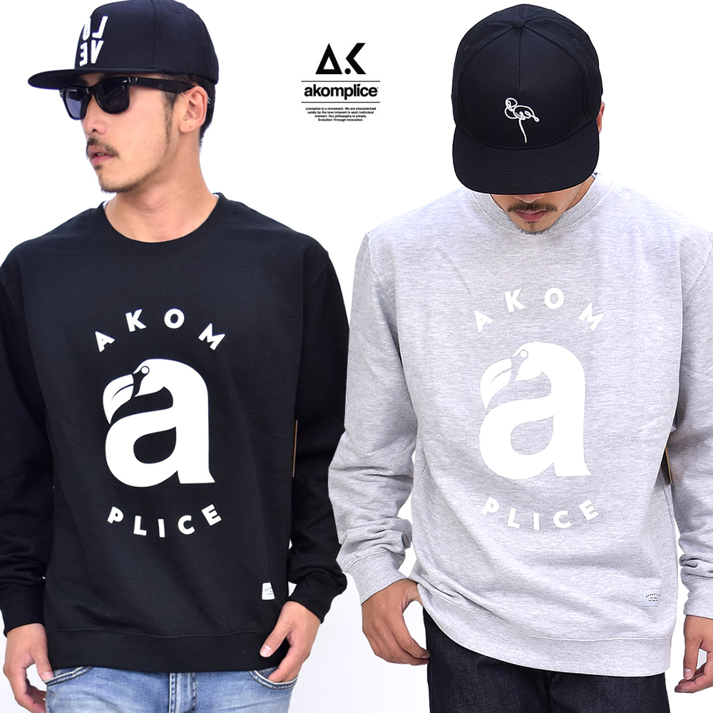 AKOMPLICE (アコンプライス) トレーナー メンズ BEAK CN CREW APPT011