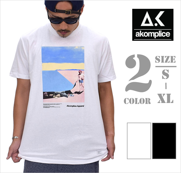 AKOM PLICE アコンプライス Tシャツ 半袖 メンズ ストリート系 カジュアル ファッション