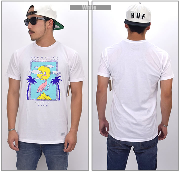 AKOM PLICE アコンプライス Tシャツ 半袖 メンズ ストリート系 カジュアル ファッション