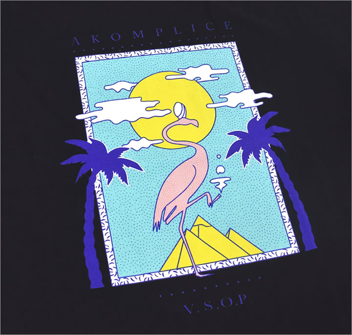 AKOM PLICE アコンプライス Tシャツ 半袖 メンズ ストリート系 カジュアル ファッション