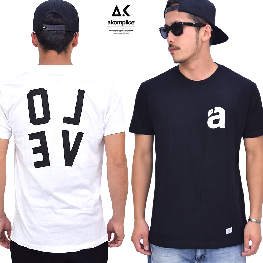 AKOMPLICE (アコンプライス) 半袖Tシャツ メンズ LOVE BEAK TEE APTT038