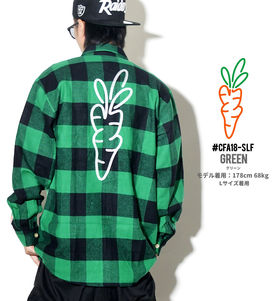 Carrots キャロッツ ネルシャツ メンズ チェック柄 SIGNATURE LUMBERJACK FLANNEL CFA18-SLF