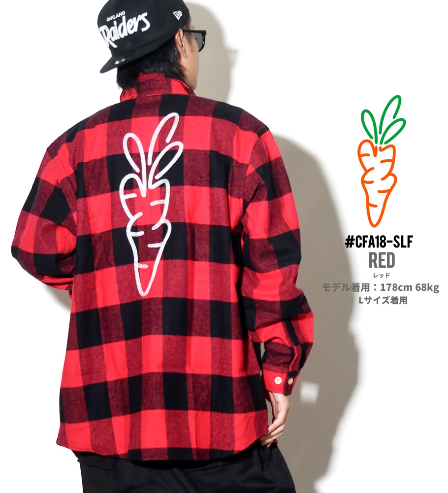 Carrots キャロッツ ネルシャツ メンズ チェック柄 SIGNATURE LUMBERJACK FLANNEL CFA18-SLF