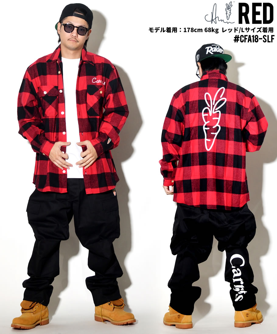 Carrots キャロッツ ネルシャツ メンズ チェック柄 SIGNATURE LUMBERJACK FLANNEL CFA18-SLF