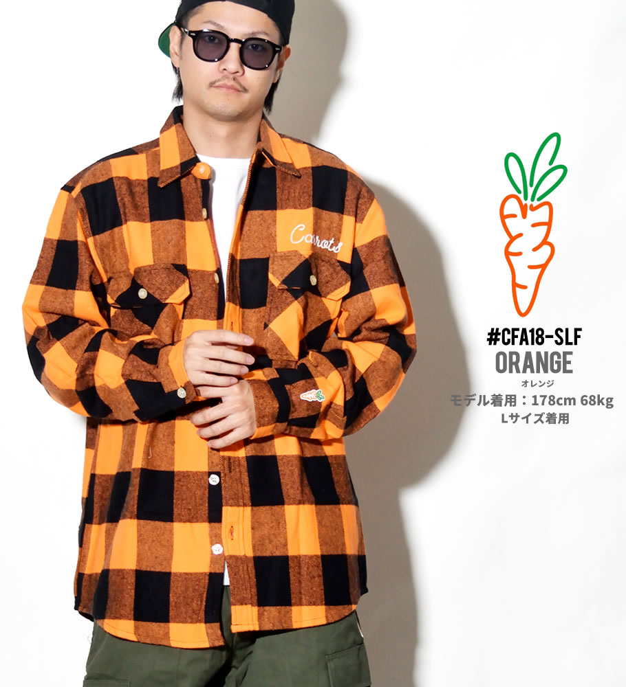 Carrots キャロッツ ネルシャツ メンズ チェック柄 SIGNATURE LUMBERJACK FLANNEL CFA18-SLF