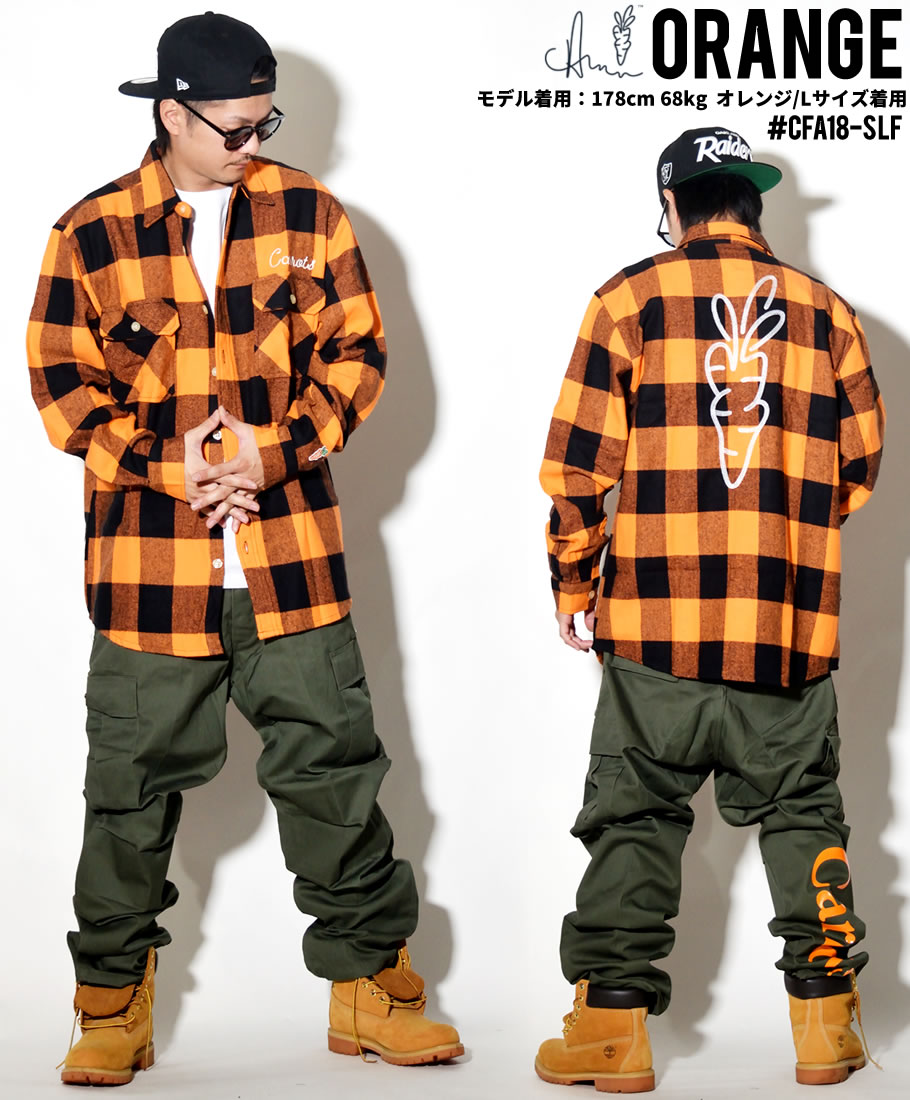 Carrots キャロッツ ネルシャツ メンズ チェック柄 SIGNATURE LUMBERJACK FLANNEL CFA18-SLF