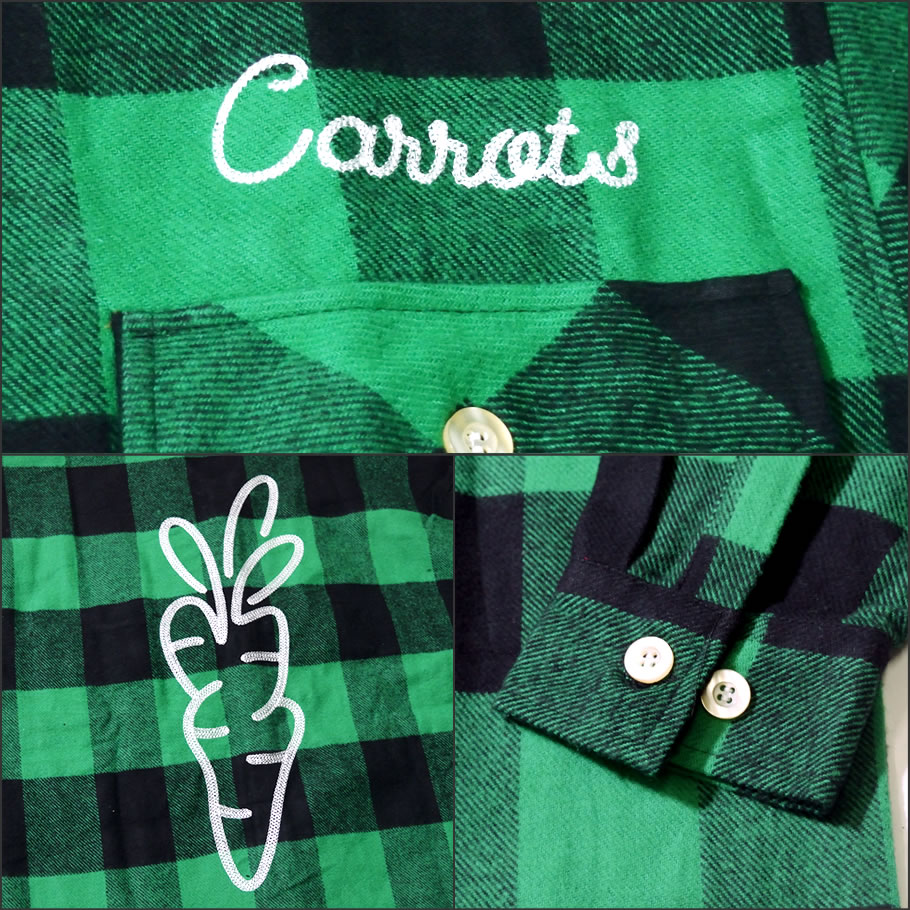 Carrots キャロッツ ネルシャツ メンズ チェック柄 SIGNATURE LUMBERJACK FLANNEL CFA18-SLF