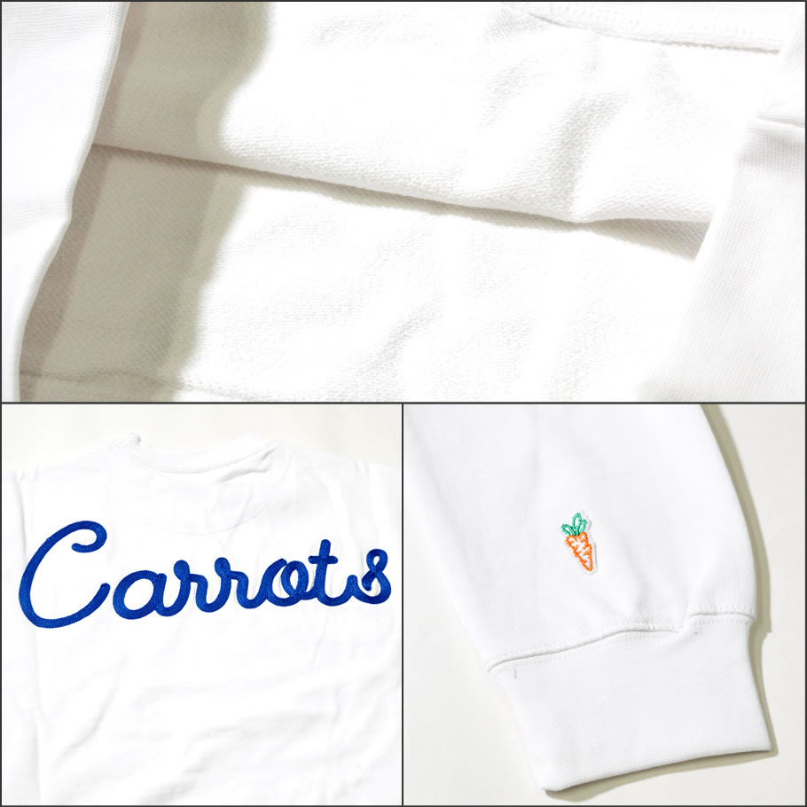 Carrots キャロッツ トレーナー メンズ CURSIVE CREWNECK SWEATSHIRT CFA18-CCN