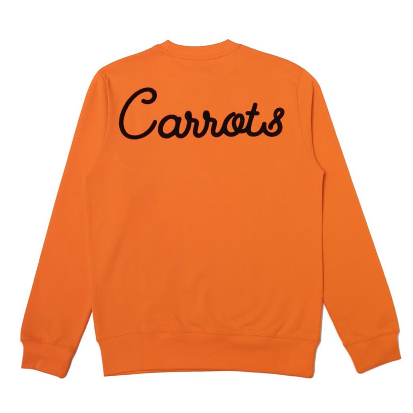Carrots キャロッツ トレーナー メンズ CURSIVE CREWNECK SWEATSHIRT CFA18-CCN