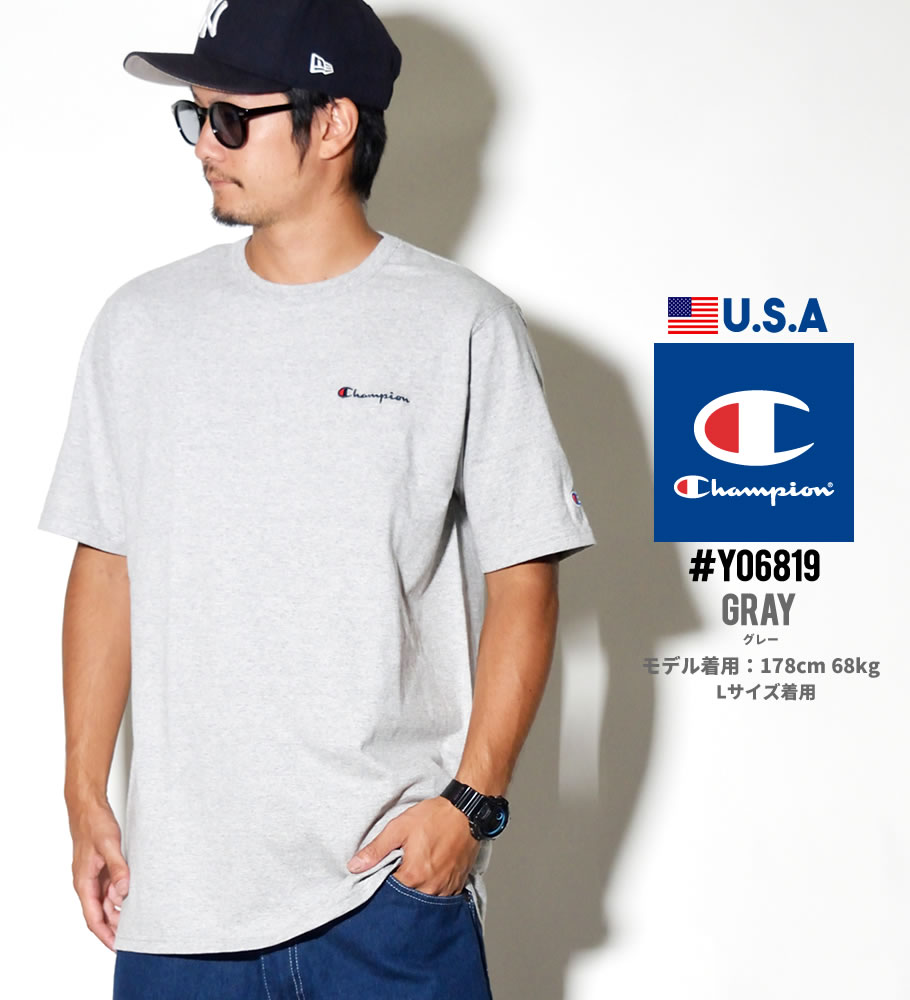 Champion チャンピオン Tシャツ メンズ 半袖 HIPHOP ヒップホップ ストリート系 ファッション 通販 Y06819 CPTT023