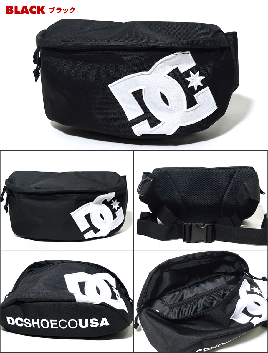 DC ボディバッグ メンズ ブランド おしゃれ ウエストバッグ 学生 スポーツ 通学 DC SHOE 18 FA HALF DAY 2 5430E812 黒 2018秋冬 新作