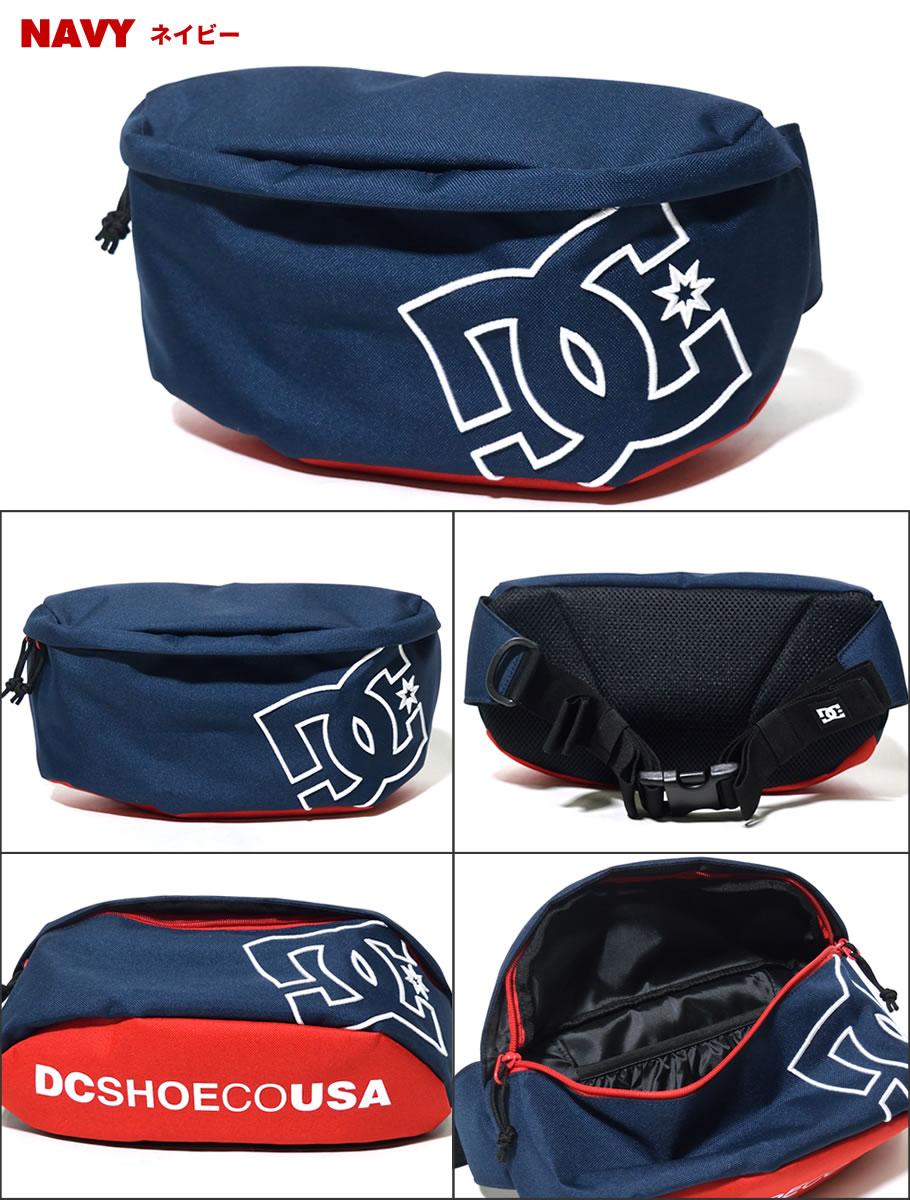 DC ボディバッグ メンズ ブランド おしゃれ ウエストバッグ 学生 スポーツ 通学 DC SHOE 18 FA HALF DAY 2 5430E812 黒 2018秋冬 新作