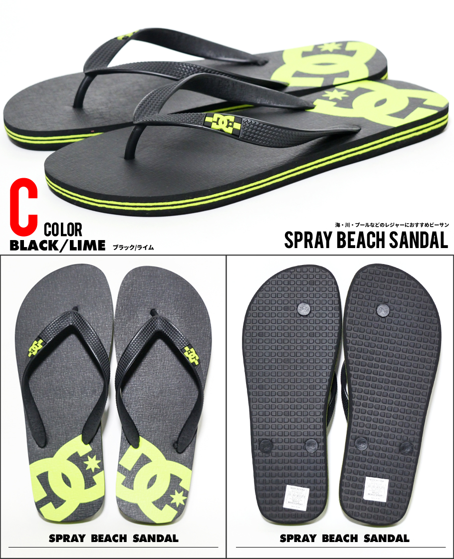 DC ビーチサンダル メンズ ブランド ビーサン 夏 海 DC SHOE