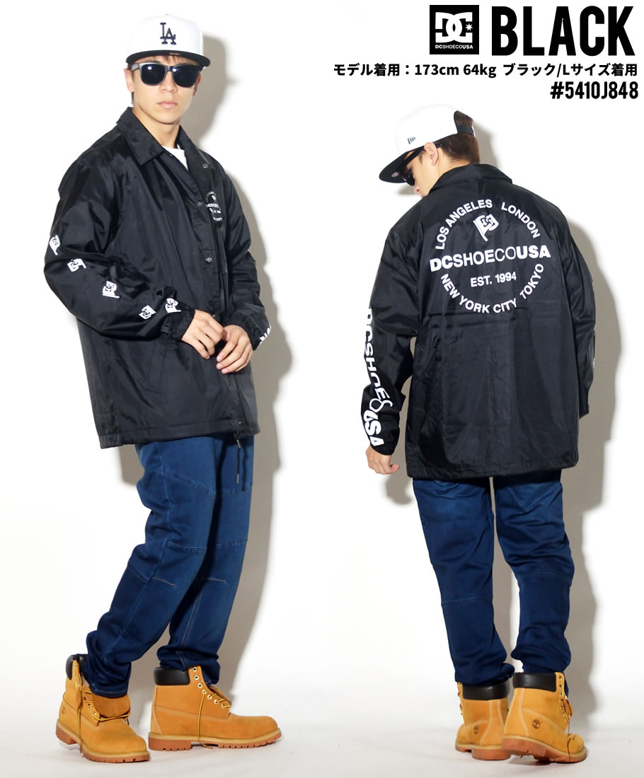 DC SHOES ディーシーシューズ コーチジャケット メンズ ロゴ スケボー スケーター ストリート系 ファッション 5410J848 服 通販