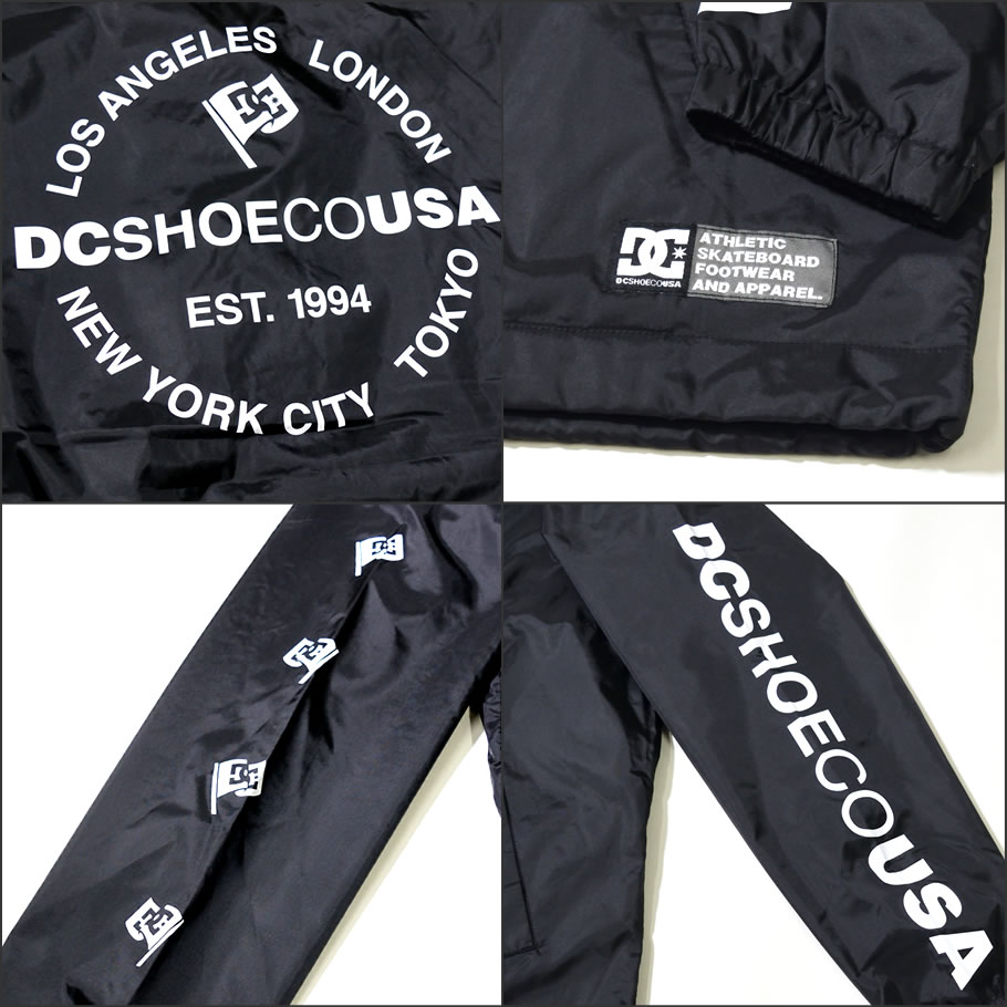DC SHOES ディーシーシューズ コーチジャケット メンズ ロゴ スケボー スケーター ストリート系 ファッション 5410J848 服 通販