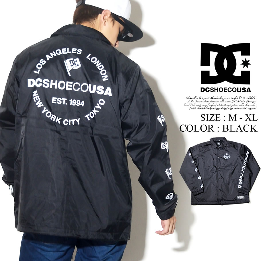 DC SHOES ディーシーシューズ コーチジャケット メンズ ロゴ スケボー スケーター ストリート系 ファッション 5410J848 服 通販