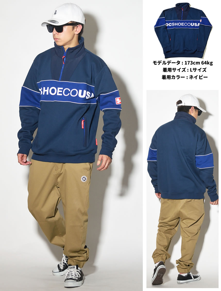 DC SHOES ディーシーシューズ ハーフジップ パーカー メンズ ロゴ スケボー スケーター ファッション EDYFT03391 服 通販