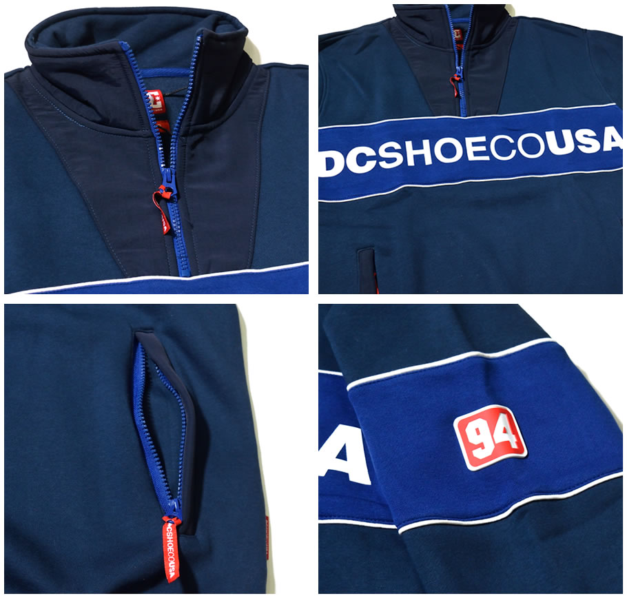 DC SHOES ディーシーシューズ ハーフジップ パーカー メンズ ロゴ スケボー スケーター ファッション EDYFT03391 服 通販