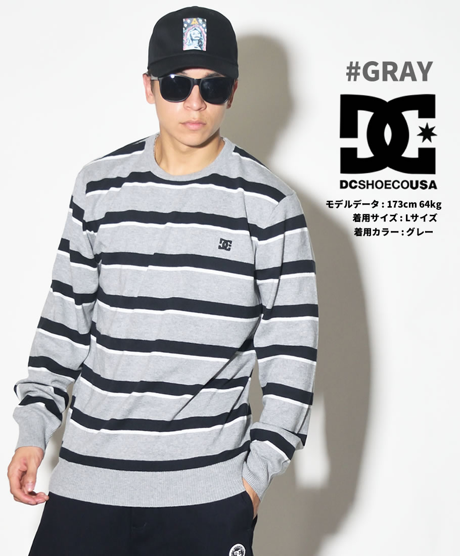 DC SHOES ディーシーシューズ セーター メンズ ボーダー ロゴ スケボー スケーター ファッション EDYSW03034 服 通販