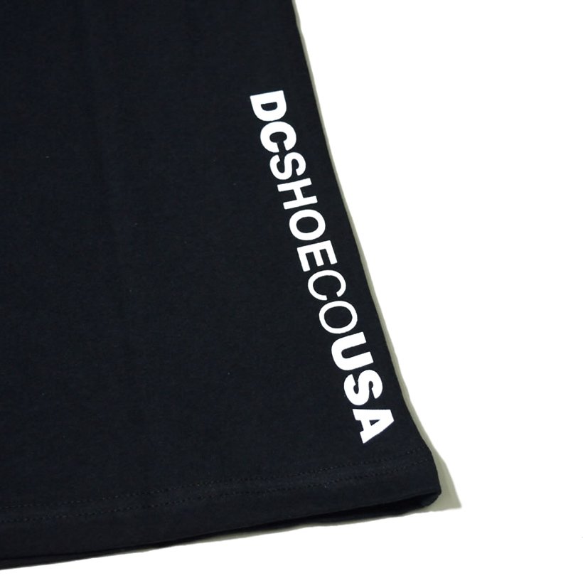 DC Tシャツ メンズ 春 半袖 DC SHOE ロゴT プリント 大きいサイズ 白 黒