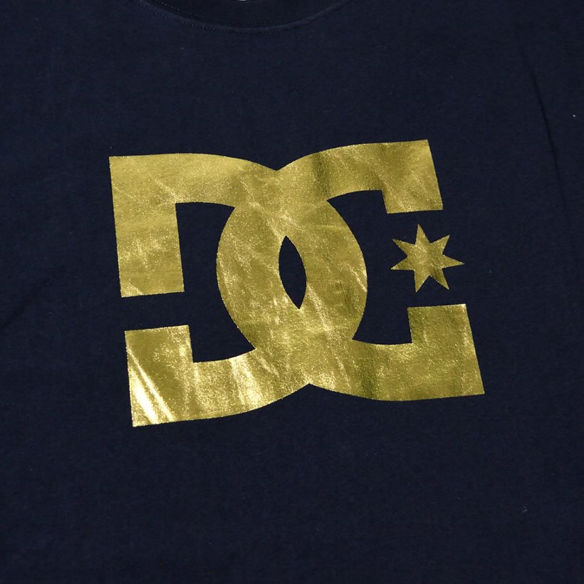 DC Tシャツ メンズ 春 半袖 DC SHOE ロゴT プリント 大きいサイズ 黒