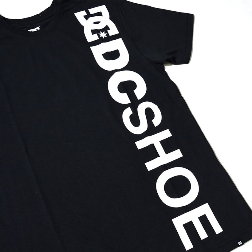 DC Tシャツ メンズ 春 半袖 DC SHOE ロゴT プリント 大きいサイズ 白 黒