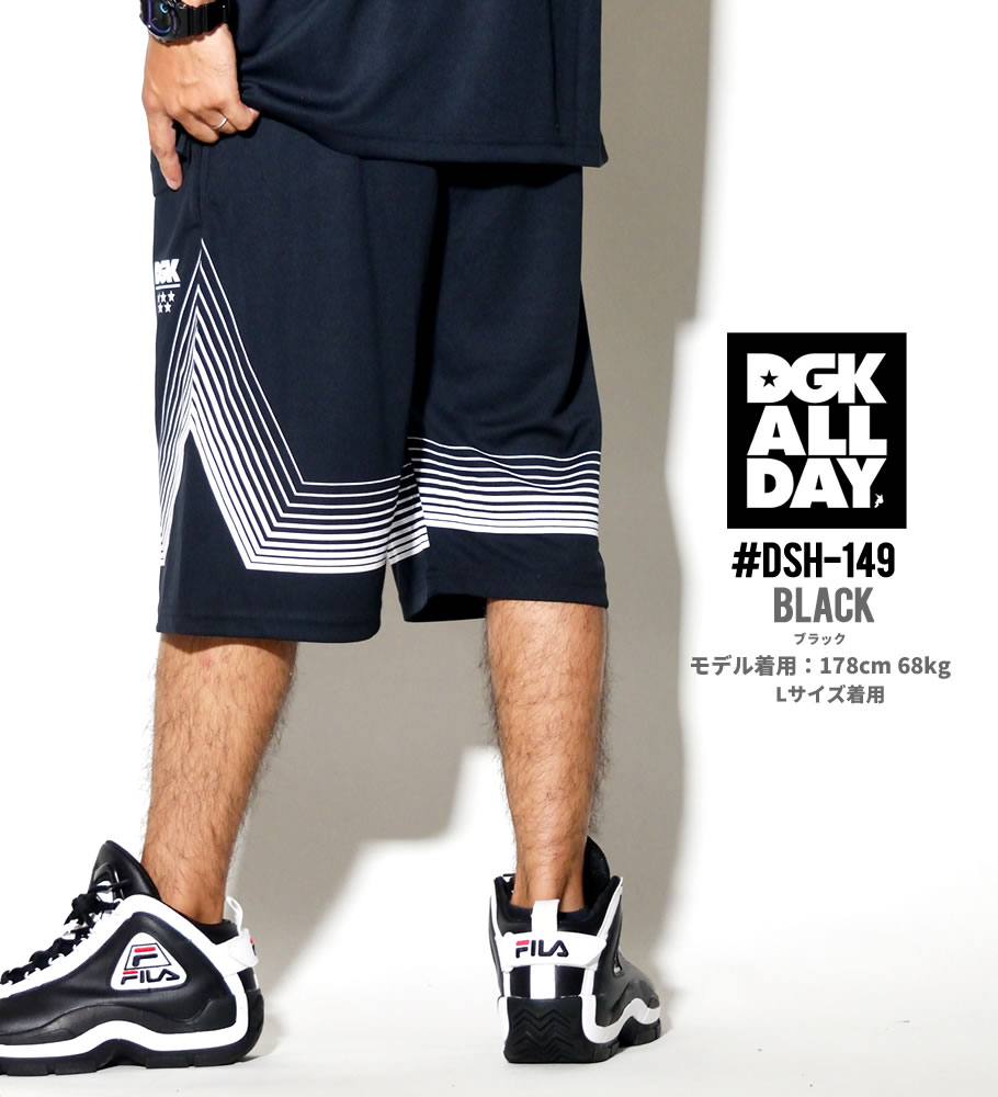 DGK ハーフパンツ メンズ 夏用 ジャージ ショートパンツ 撥水 吸汗速乾 ドライ スポーツ