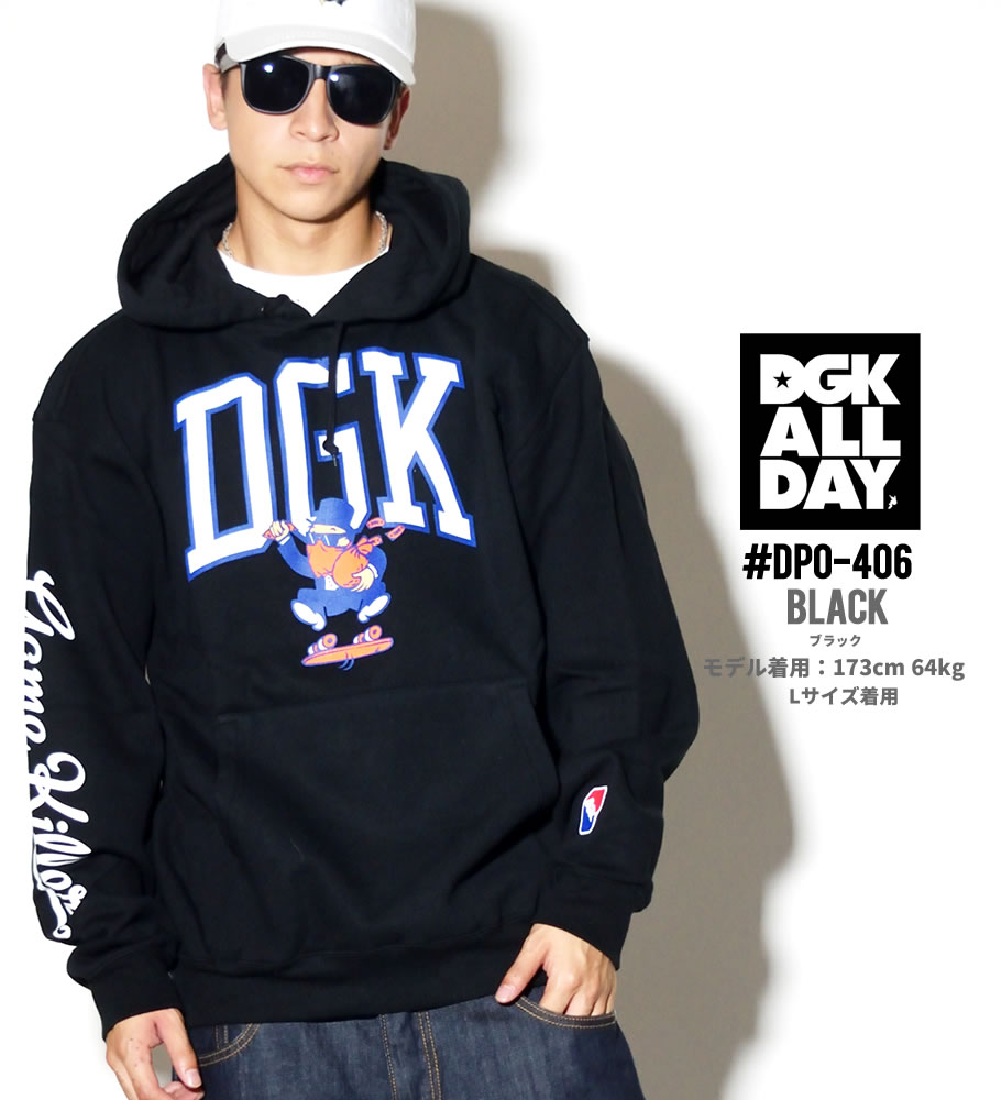DGK プルオーバーパーカー メンズ ブランド スウェット フリース 大きいサイズ 橙 DPO-407