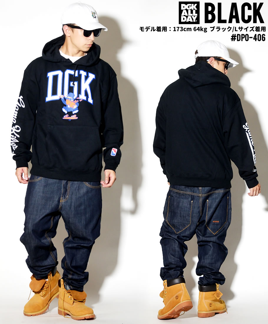 DGK プルオーバーパーカー メンズ ブランド スウェット フリース 大きいサイズ 橙 DPO-407