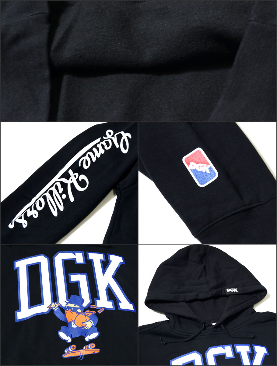 DGK プルオーバーパーカー メンズ ブランド スウェット フリース 大きいサイズ 橙 DPO-407