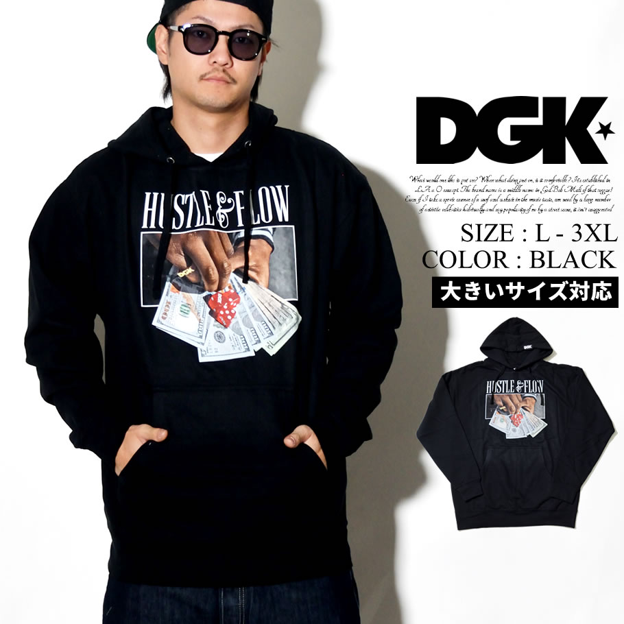 DGK プルオーバーパーカー メンズ PFP-1011 大きいサイズ 2018秋冬 新作