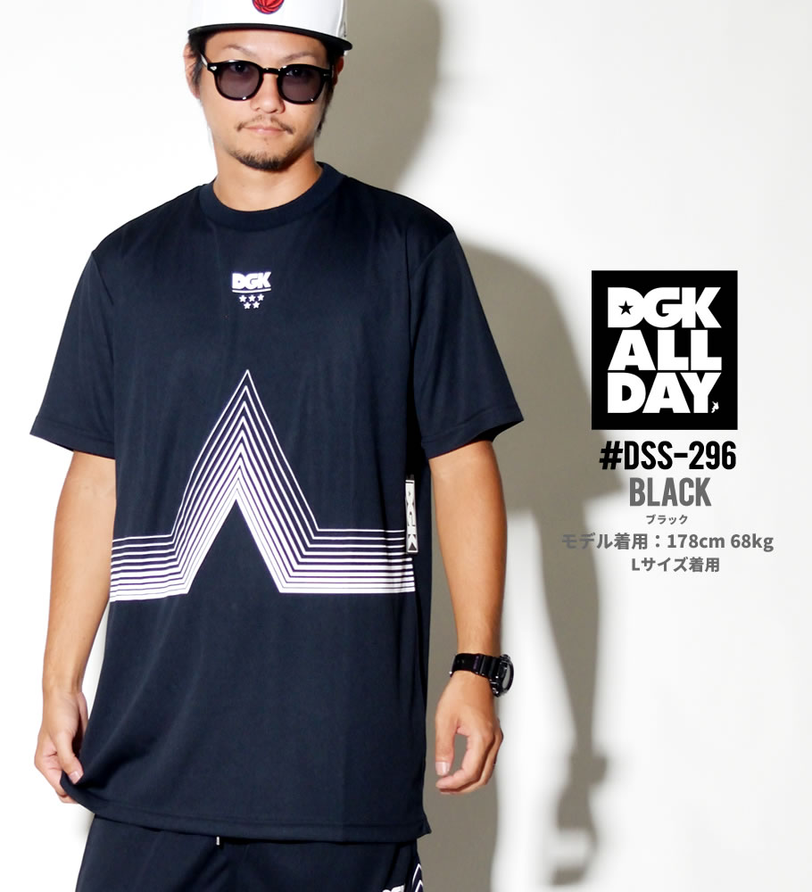 DGK Tシャツ メンズ 半袖 吸汗速乾 ドライ 撥水 おしゃれ ブランド 大きいサイズ DSS-296