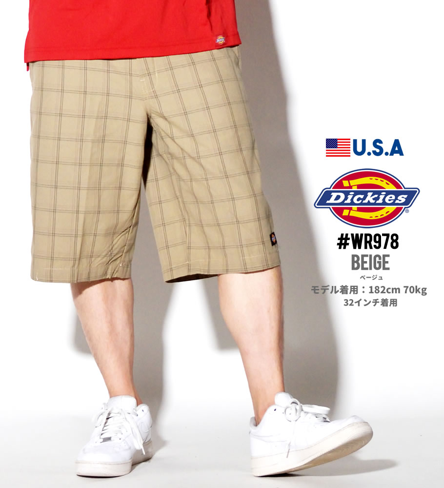 Dickies ディッキーズ ハーフパンツ メンズ WR978 ワークパンツ ブランド チェック柄 USサイズ 大きいサイズ 2018夏 新作