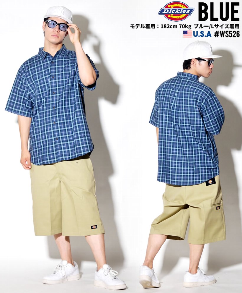 Dickies ディッキーズ チェックシャツ メンズ おしゃれ 半袖 カジュアル ブランド ポケット WS526 USサイズ 大きいサイズ 2018夏 新作