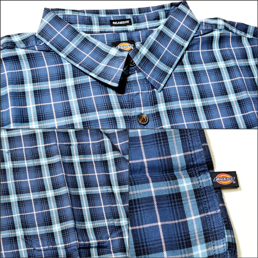 Dickies ディッキーズ チェックシャツ メンズ おしゃれ 半袖 カジュアル ブランド ポケット WS526 USサイズ 大きいサイズ 2018夏 新作