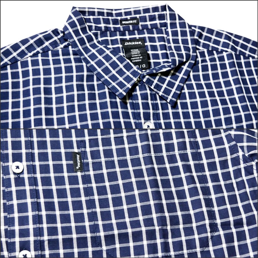 Dickies ディッキーズ チェックシャツ メンズ おしゃれ 半袖 カジュアル ブランド ポケット WS530 USサイズ 大きいサイズ 2018夏 新作