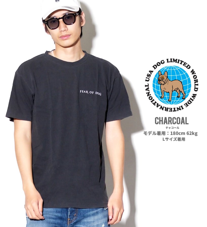 Dog Limited ドッグリミテッド Tシャツ メンズ 半袖 おしゃれ ブランド 犬 プリント 大きいサイズ 黒