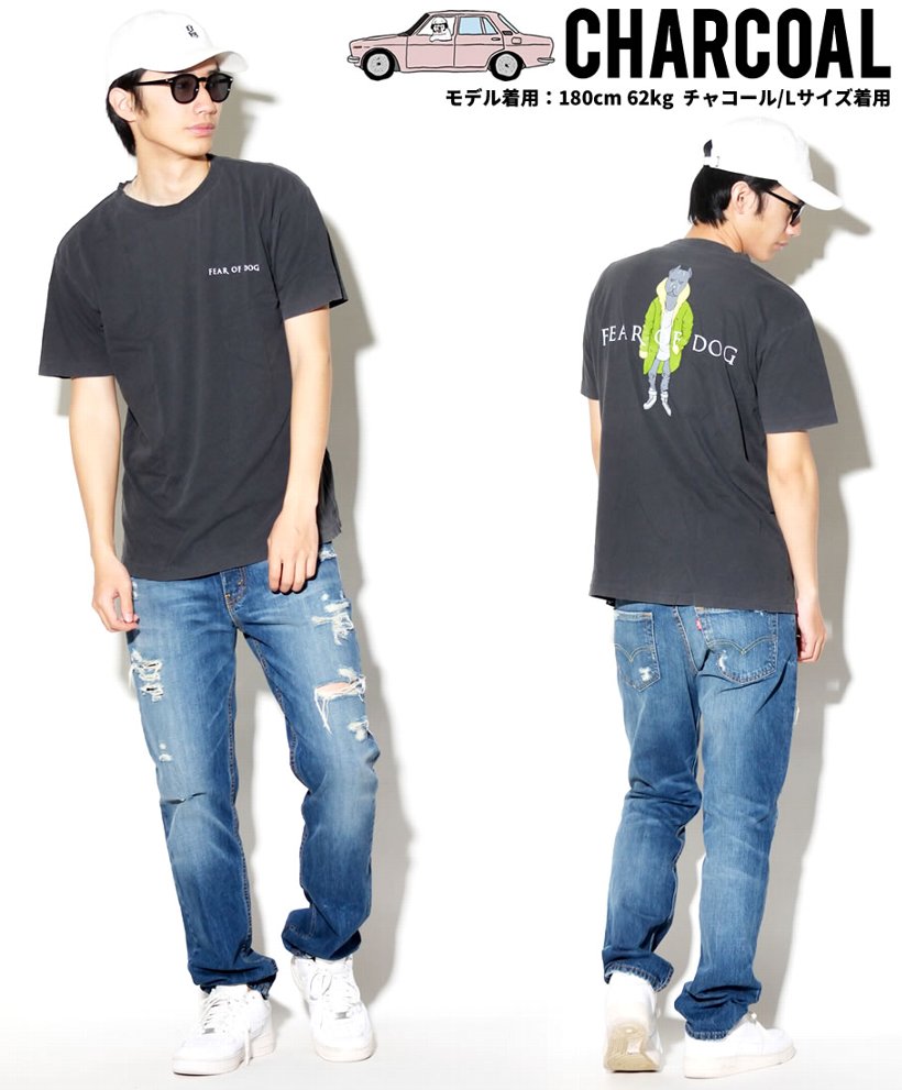 Dog Limited ドッグリミテッド Tシャツ メンズ 半袖 おしゃれ ブランド 犬 プリント 大きいサイズ 黒