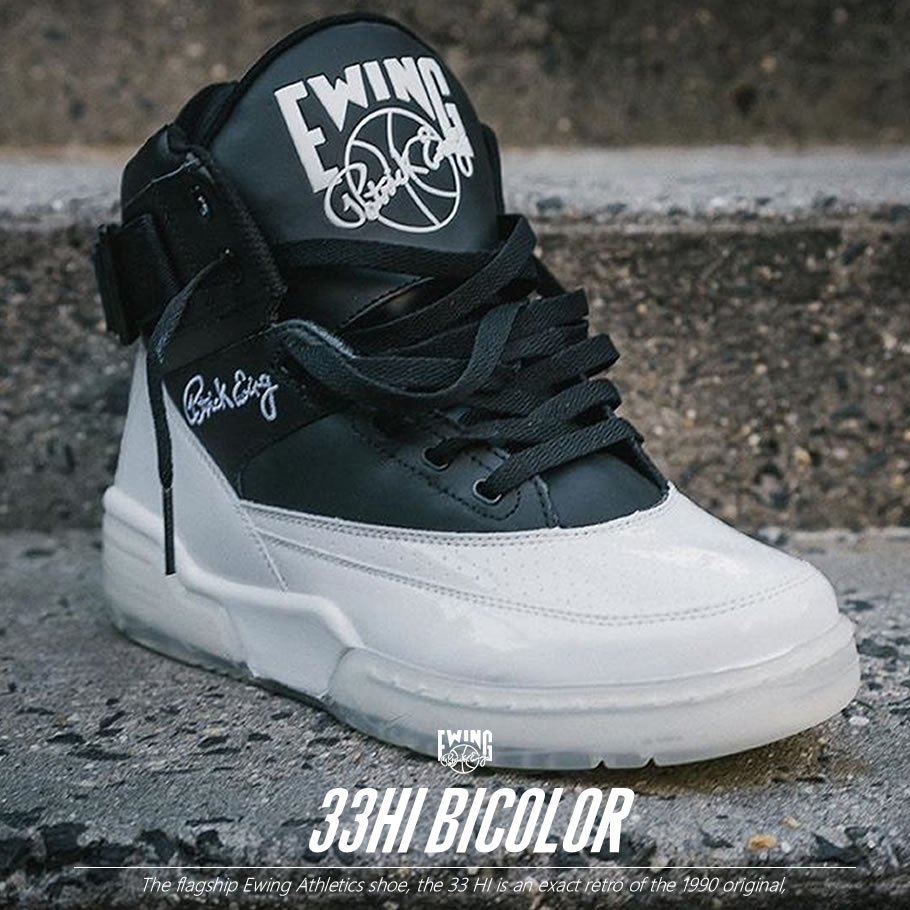 EWING ATHLETICS ユーイングアスレチックス 33 HI スニーカー メンズ おしゃれ ブランド バスケットシューズ バスケットボール ハイカット 白 黒