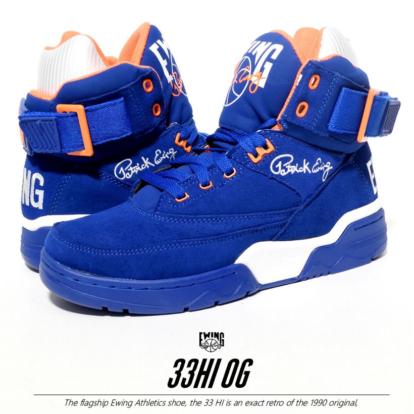 EWING ATHLETICS ユーイング バッシュ EWING 33 HI スニーカー メンズ おしゃれ ブランド バスケットシューズ バスケットボール ハイカット 青