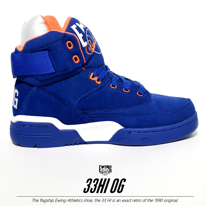 EWING ATHLETICS ユーイング バッシュ EWING 33 HI スニーカー メンズ おしゃれ ブランド バスケットシューズ バスケットボール ハイカット 青