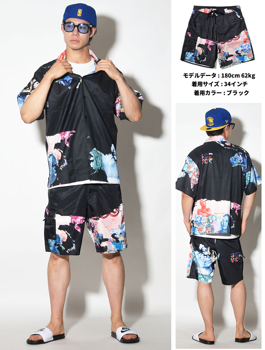 EYEDY アイディー サーフパンツ メンズ 水着 EYE-PT1801 総柄