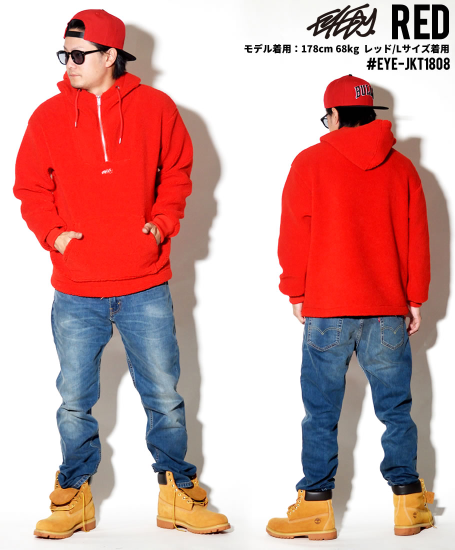 パーカー メンズ EYEDY アイディー アノラックパーカー プルオーバー ボア モコモコ EYE-JKT1808