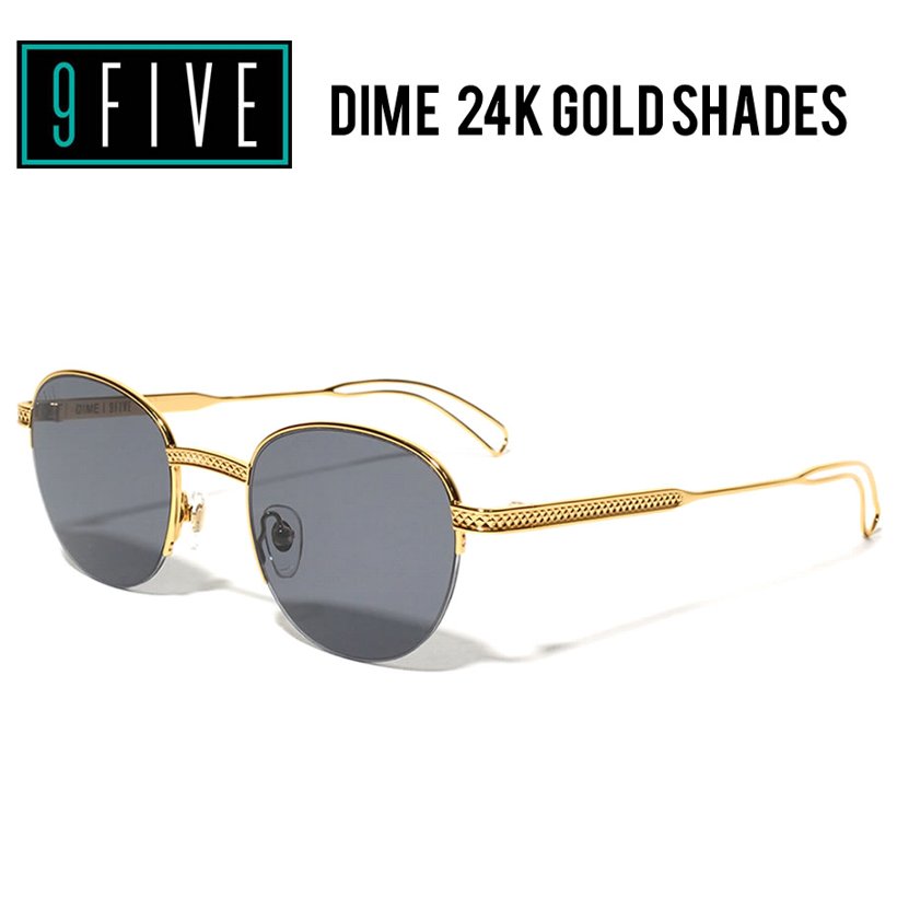 9FIVE サングラス メンズ UVカット ブランド 24k 金 ゴールド