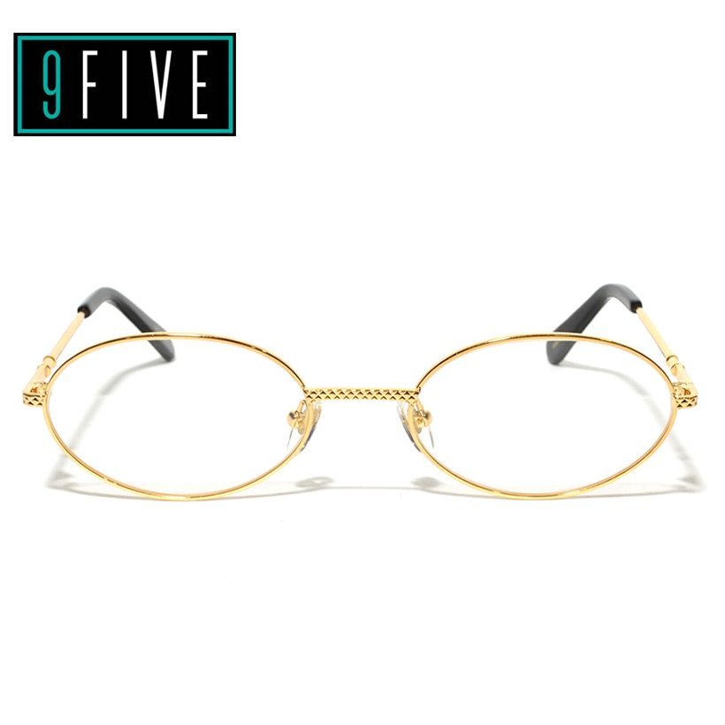 9FIVE サングラス メンズ UVカット ブランド 24k 金 ゴールド 40 クリアーレンズ B系 ストリート ヒップホップ
